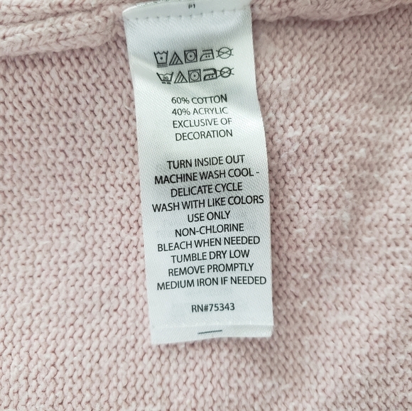 💗 Girls’ Pink Knit Sweater Dress – Size 5/6 – Poodle Design - Picture 9 of 11